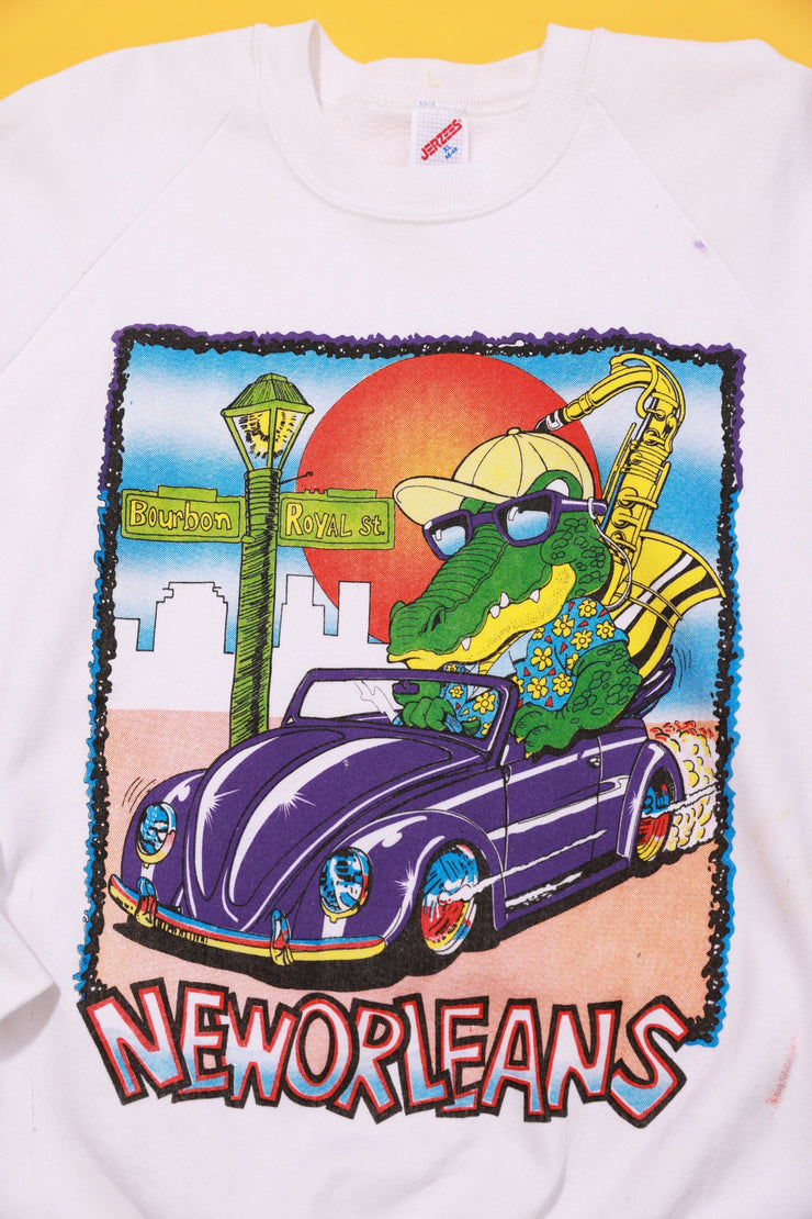 Vintage 80s New Orleans Alligator Crewneck Sweater