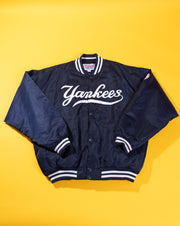 Vintage 80s/90s New York Yankees MLB Dimond Collection by Starter Satin Bomber Jacket