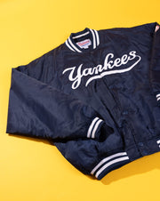 Vintage 80s/90s New York Yankees MLB Dimond Collection by Starter Satin Bomber Jacket