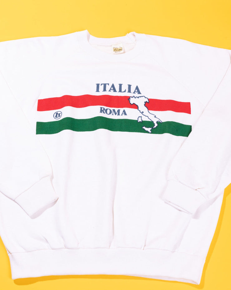 Vintage 80s Roma Italia Crewneck Sweater
