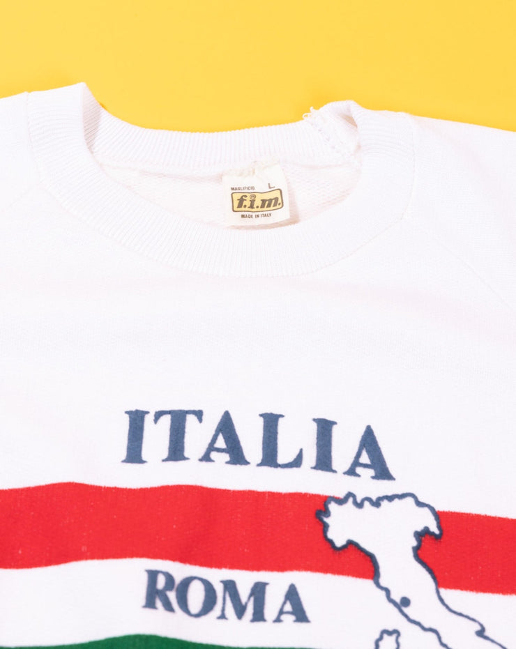 Vintage 80s Roma Italia Crewneck Sweater