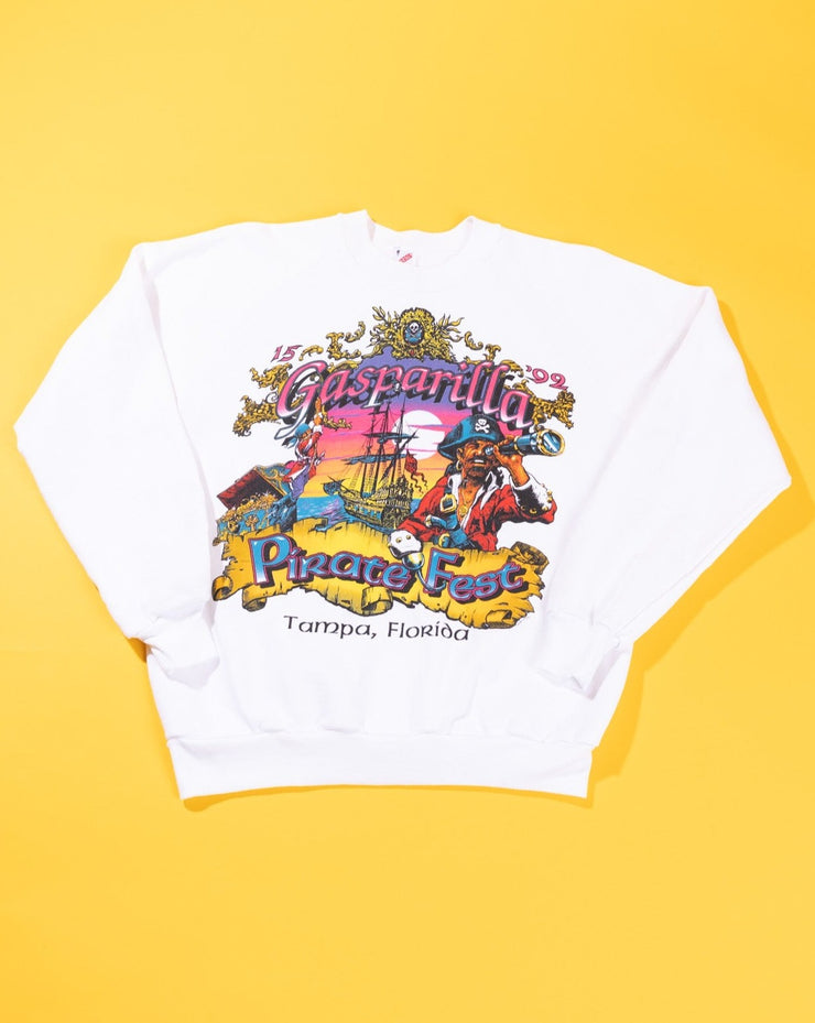 Vintage 1992 Gasparilla Pirate Fest Tampa FL Crewneck Sweater