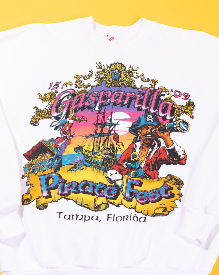 Vintage 1992 Gasparilla Pirate Fest Tampa FL Crewneck Sweater