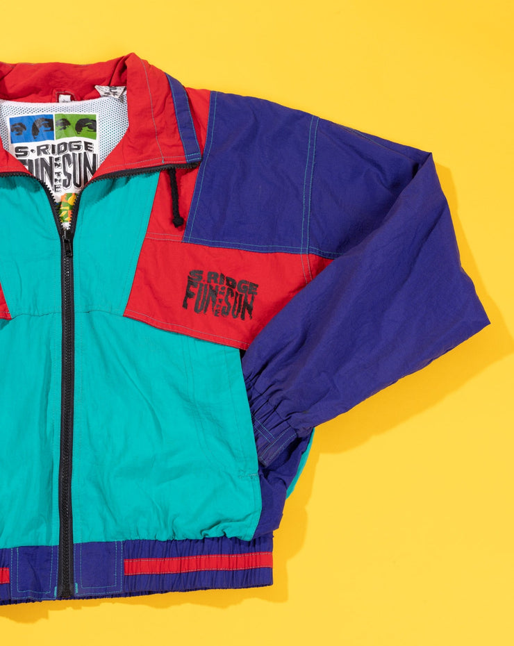 Vintage 90s S-Ridge Fun in the Sun Windbreaker Jacket