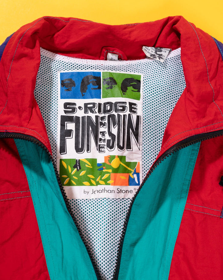 Vintage 90s S-Ridge Fun in the Sun Windbreaker Jacket