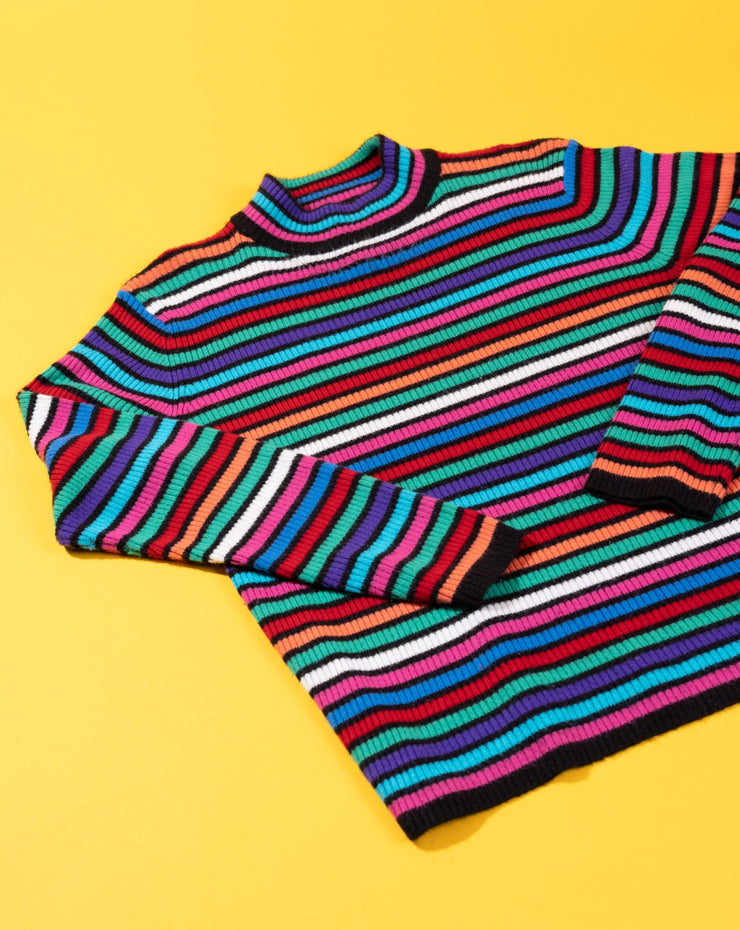 Vintage 90s Sag Harbor Striped Long Sleeve Sweater