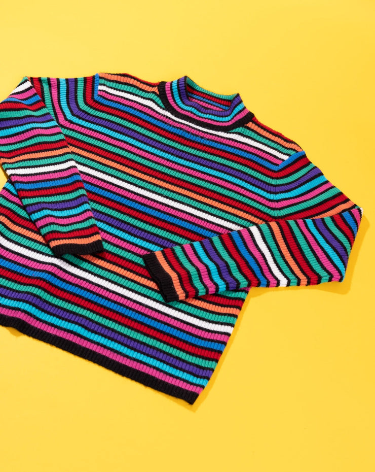 Vintage 90s Sag Harbor Striped Long Sleeve Sweater
