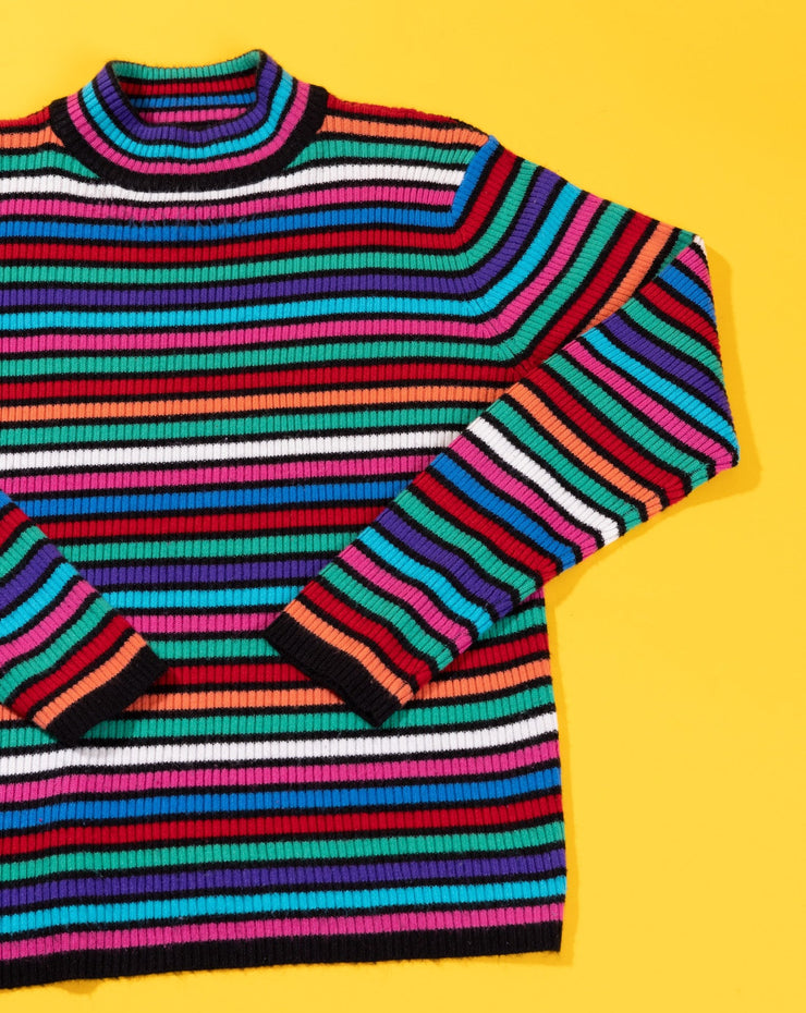 Vintage 90s Sag Harbor Striped Long Sleeve Sweater