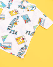 Vintage 80s Florida Retro Button Up