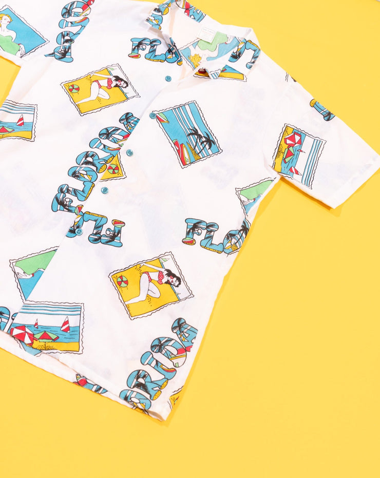 Vintage 80s Florida Retro Button Up