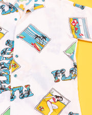 Vintage 80s Florida Retro Button Up