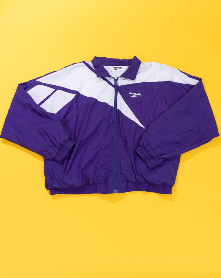 Vintage 90s Reebok Windbreaker Jacket (Purple)