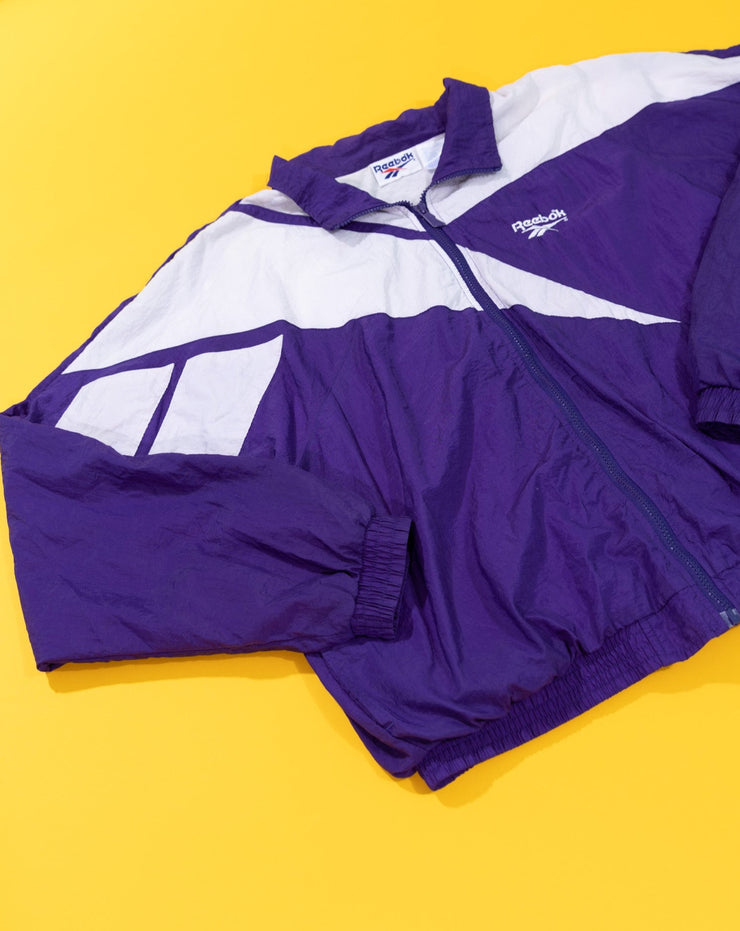 Vintage 90s Reebok Windbreaker Jacket (Purple)
