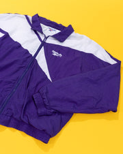 Vintage 90s Reebok Windbreaker Jacket (Purple)