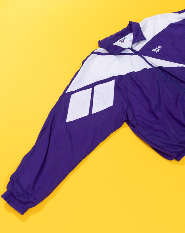 Vintage 90s Reebok Windbreaker Jacket (Purple)