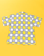 Vintage 80s Notations Button Up (yellow)