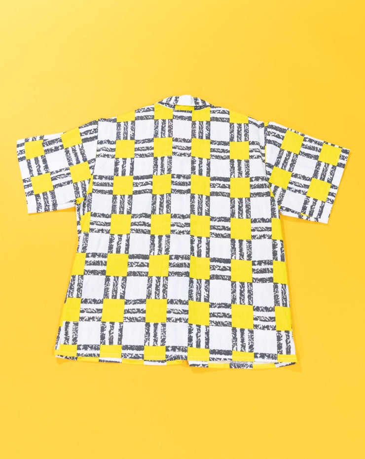 Vintage 80s Notations Button Up (yellow)