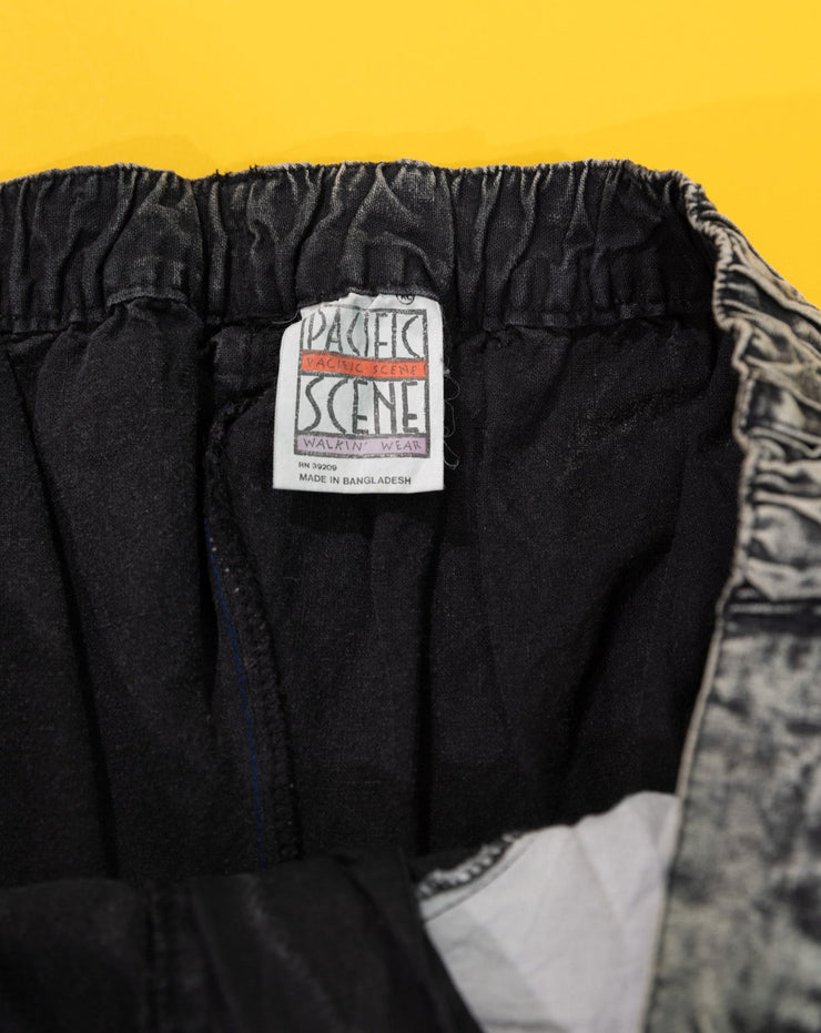 Vintage 90s Pacific Scene Acid Wash Shorts