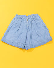 Vintage 90s Liz Wear Pleated Denim Shorts