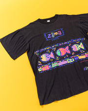 Vintage 80s Zuma Beach Turtle Bay Neon T-shirt