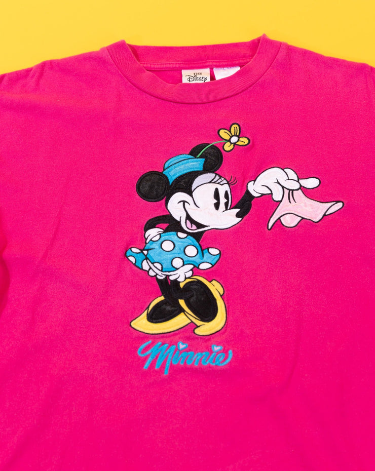 Vintage 90s Disney Minnie Mouse Embroidered T-shirt