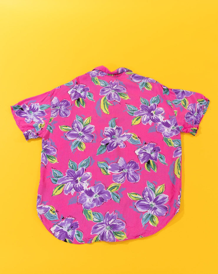 Vintage 80s California Krush Floral Button Up