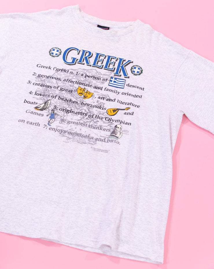 Vintage 90s Greek T-shirt