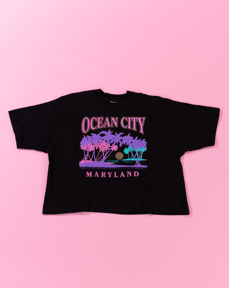 Vintage 80s Ocean City Maryland Crop Top