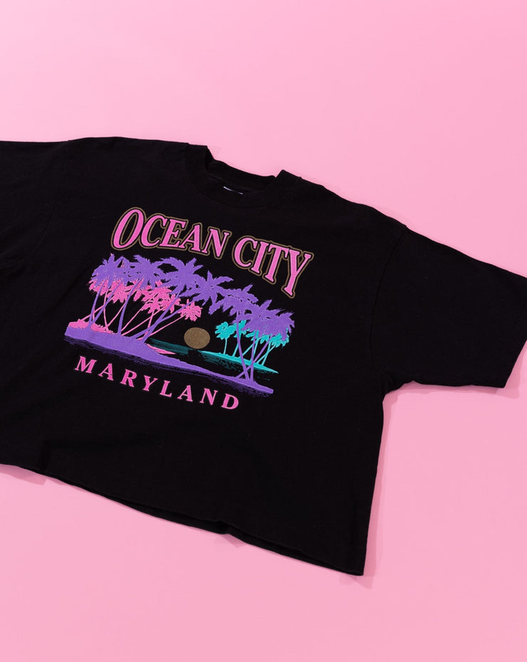 Vintage 80s Ocean City Maryland Crop Top