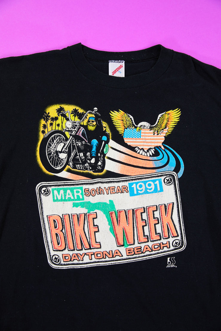 Vintage 1991 Daytona Beach Bike Week T-shirt
