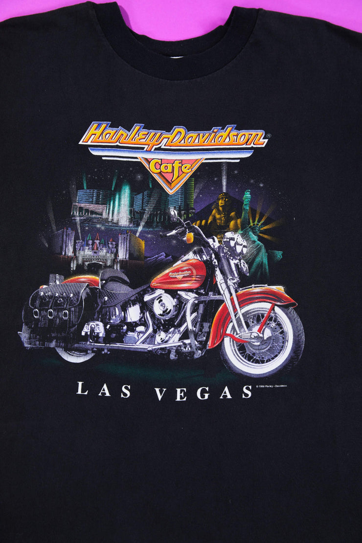 Vintage 1998 Harley Davidson Cafe Las Vegas T-shirt