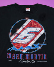 Vintage 90s Mark Martin Number Six Nascar T-shirt