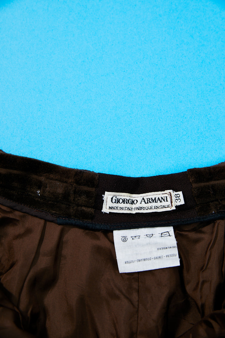 Vintage 80s Georgio Armani Velvet Shorts