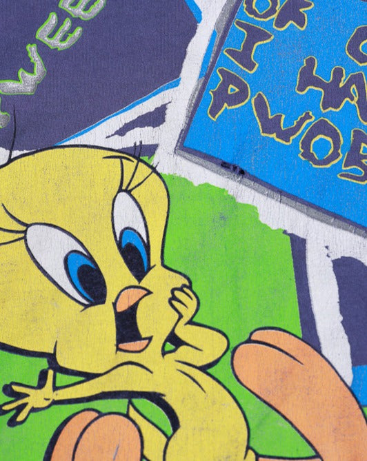 Vintage 1996 Tweety Bird Of Course I Have a Pwoblem T-shirt