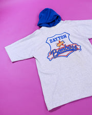 Vintage 90s Dayton Bombers Ice Hockey Hooded T-shirt