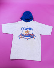 Vintage 90s Dayton Bombers Ice Hockey Hooded T-shirt
