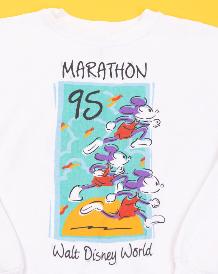 Vintage 1995 Walt Disney World Marathon Mickey Crewneck Sweater