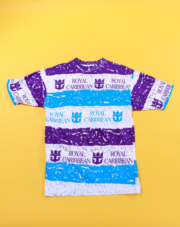 Vintage 90s Royal Caribbean Cruise Line All Over Print T-shirt