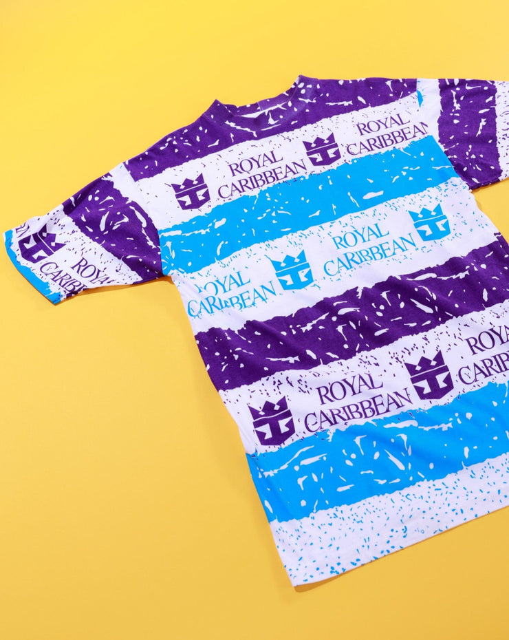 Vintage 90s Royal Caribbean Cruise Line All Over Print T-shirt