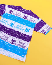Vintage 90s Royal Caribbean Cruise Line All Over Print T-shirt