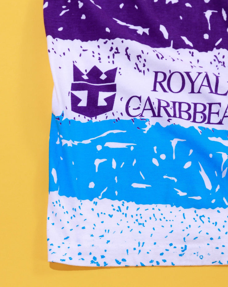 Vintage 90s Royal Caribbean Cruise Line All Over Print T-shirt