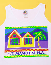 Vintage 1989 St. Maarten N.A. Tank Top