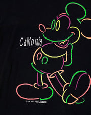 Vintage 90s Disney Mickey Mouse California Neon T-shirt