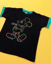 Vintage 90s Disney Mickey Mouse California Neon T-shirt