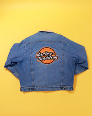 Vintage 80s Harley Davidson Denim Jacket