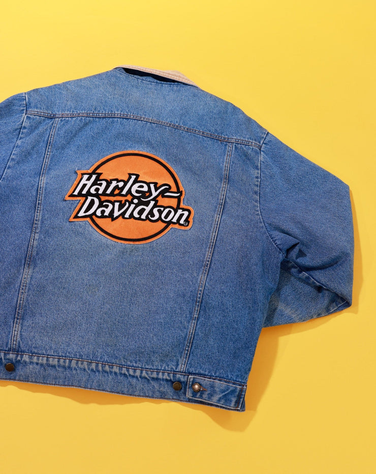 Vintage 80s Harley Davidson Denim Jacket