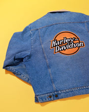 Vintage 80s Harley Davidson Denim Jacket