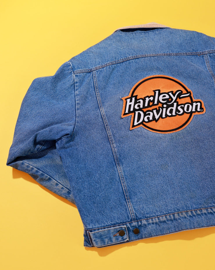 Vintage 80s Harley Davidson Denim Jacket