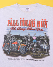Vintage 1998 Fall Color Run Tomahawk WI Motorcycle T-shirt