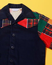 Rare Vintage 70s Rob Roy Corduroy Patchwork Top